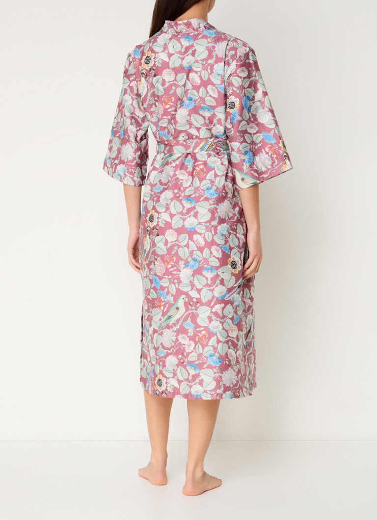 Essenza  Ilona Aleste kimono van biologisch katoen met bloemenprint