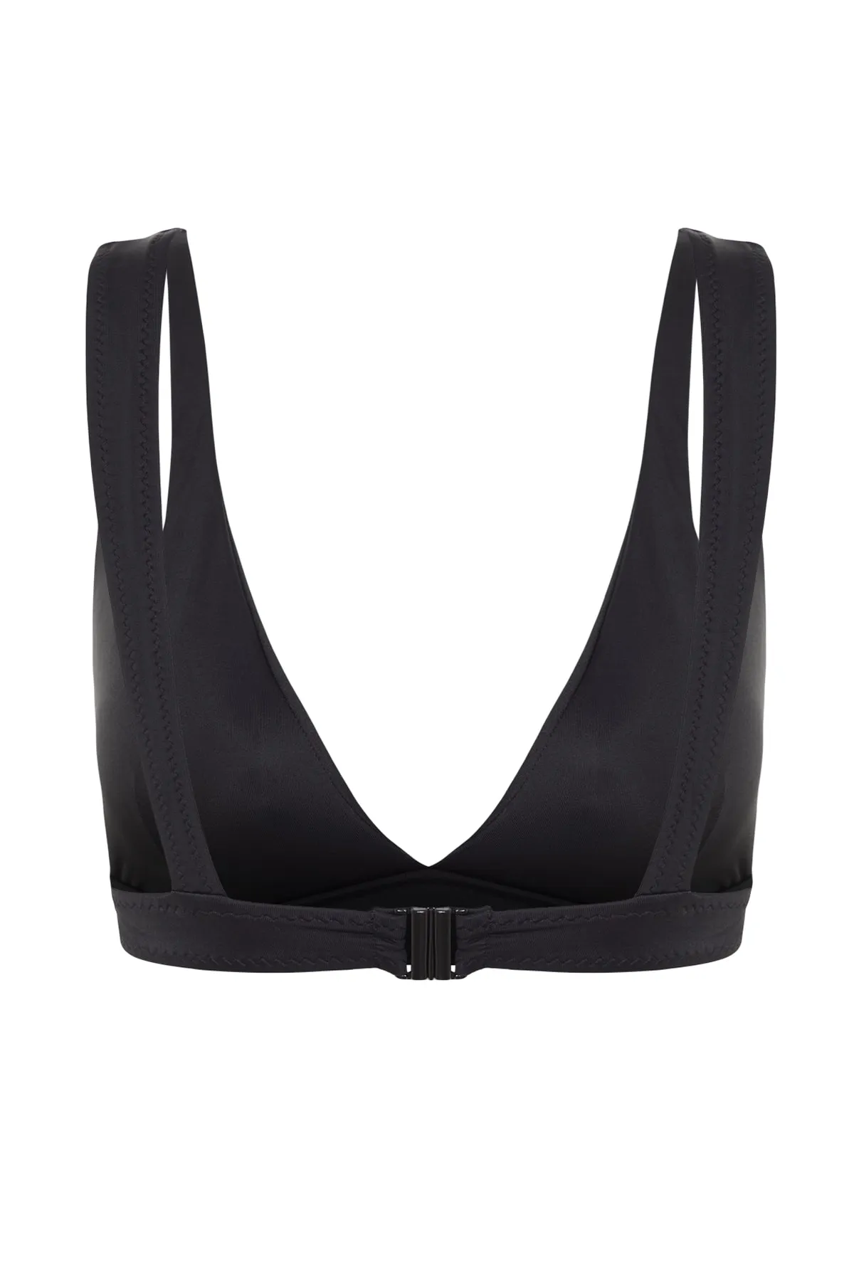 Trendyol Collection  Schwarzes Triangel-Bikinioberteil mit Ausschnitt/Fenster TBESS20BU0202
