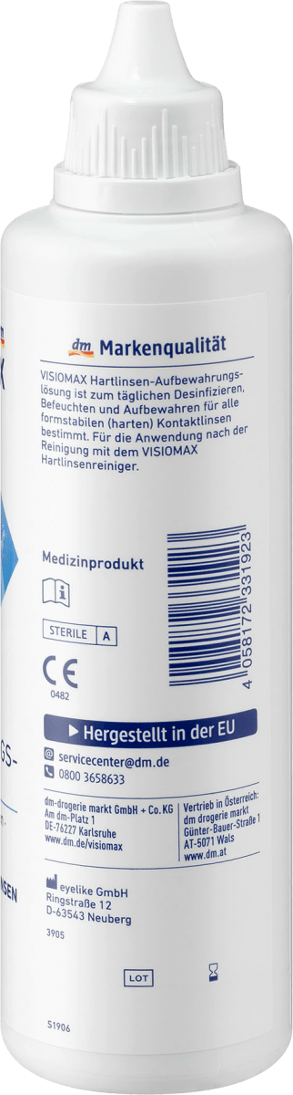 Kontaktlinsen-Pflegemittel Hartlinsen-Aufbewahrungslösung, 240 ml