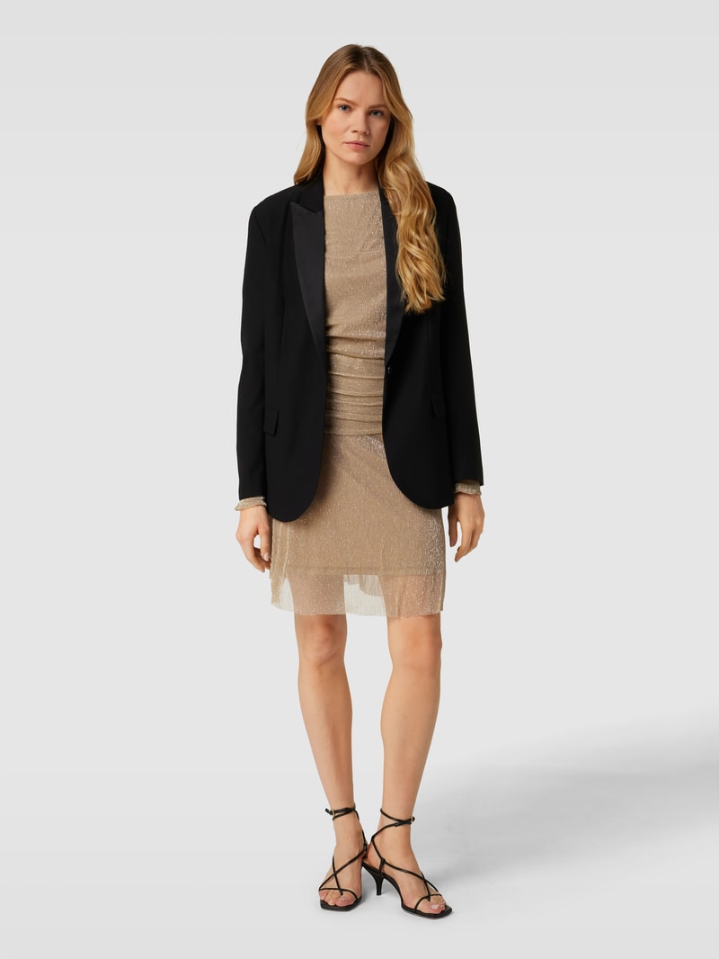 Blazer mit Pattentaschen in schwarz