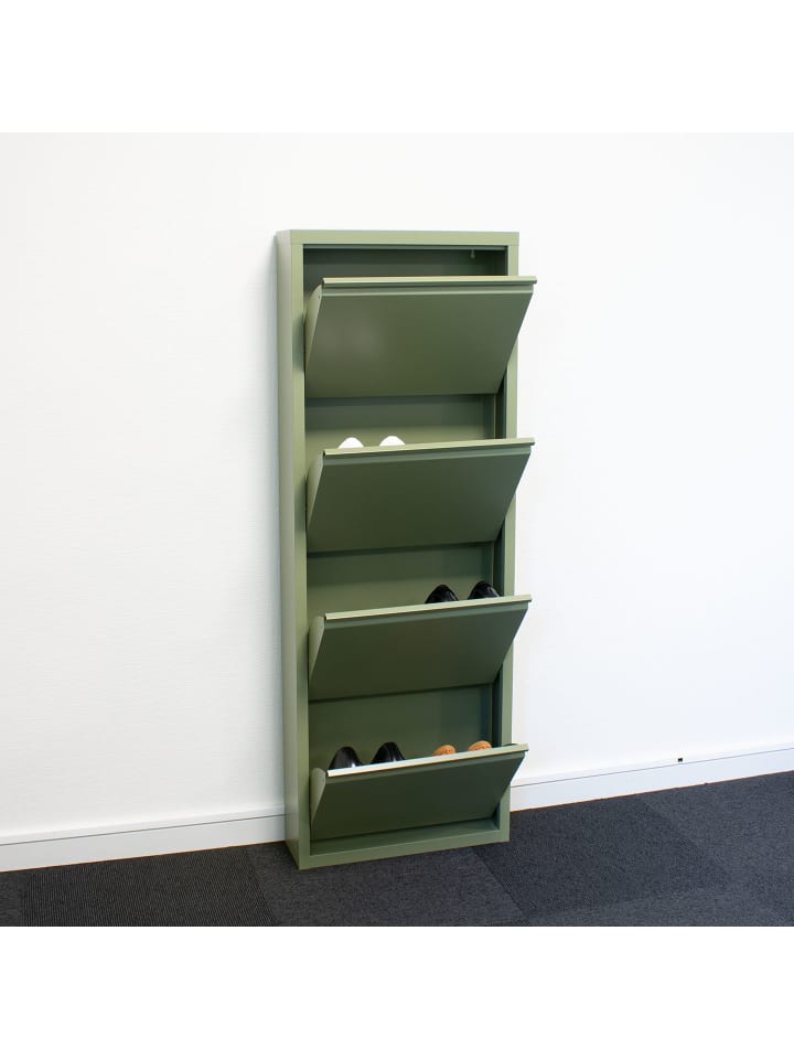 ebuy24 Schuhschrank Pisa 6 Grün 150 x 16 cm günstig kaufen onesize