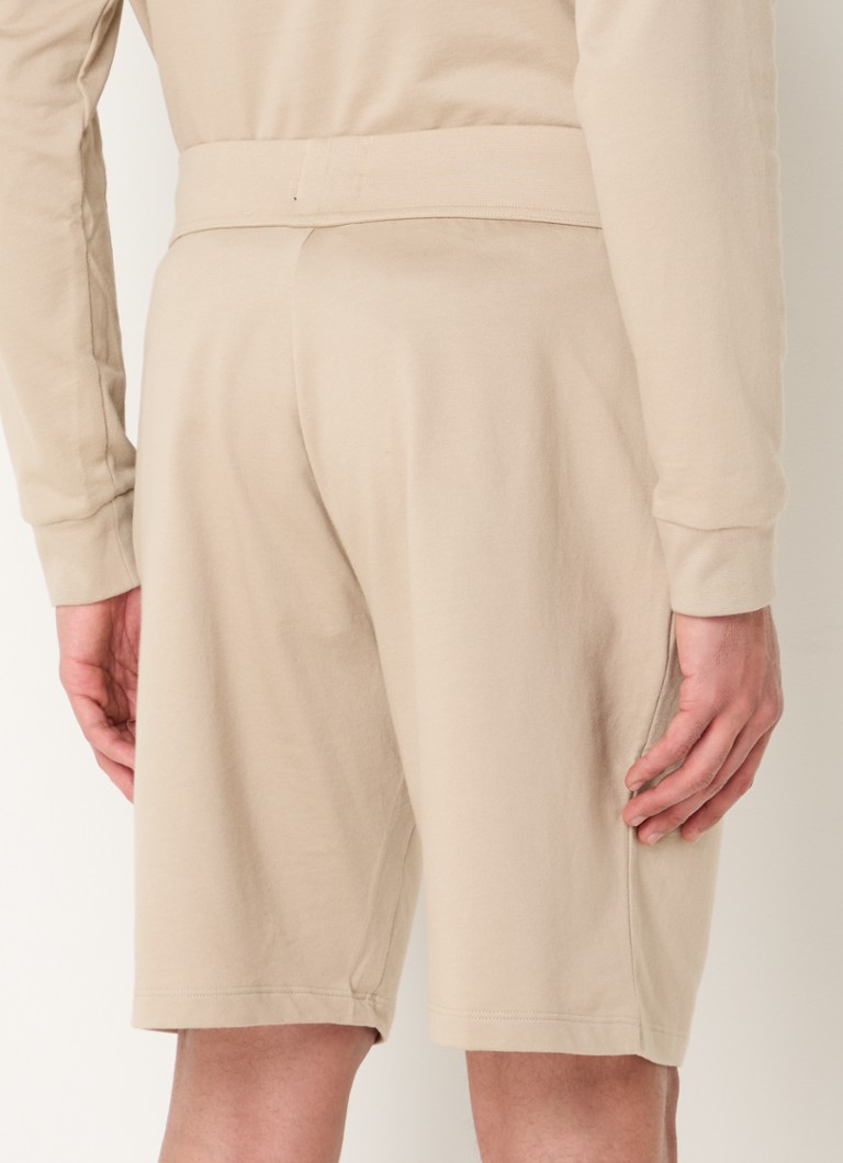 HUGO BOSS Autentiski taisna piegriezuma atpūtas šorti ar logotipa apdruku