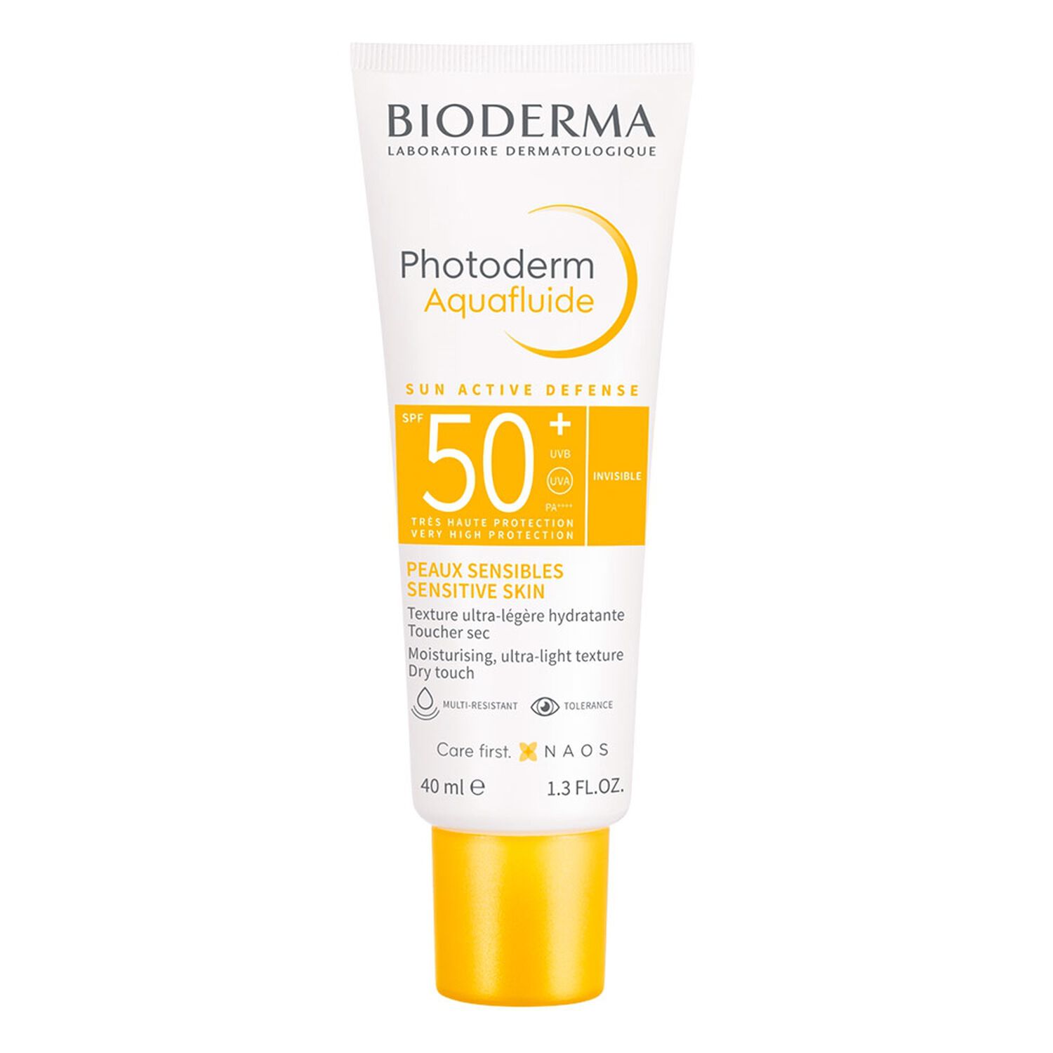 Bioderma Photoderm Aquafluide Fluide Ultra-Légère Hydratante - Peaux Sensibles - SPF50+ 40 ml