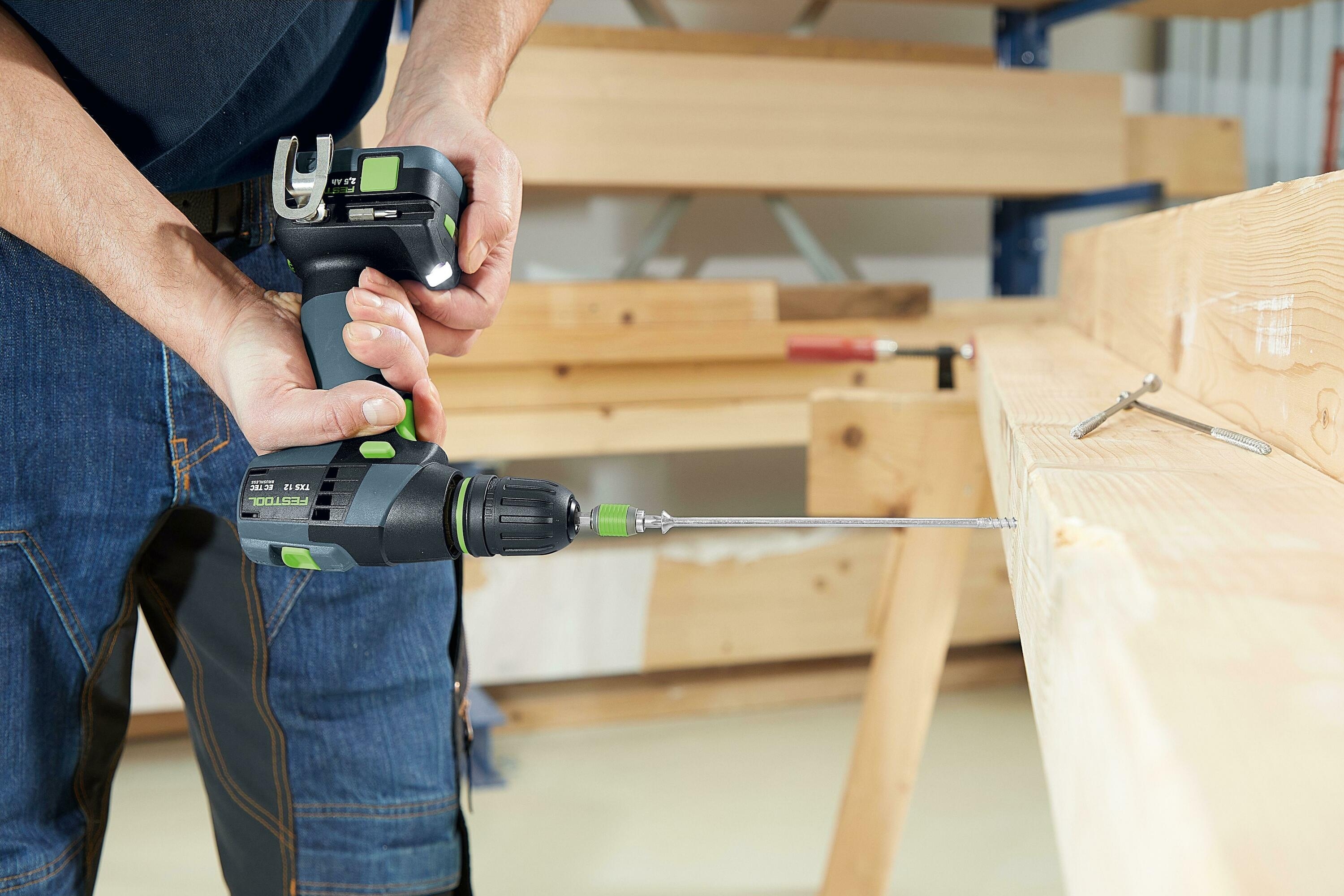 Festool 576873 Akumulátorová vrtačka TXS 12 2.5-Plus 1x 12V 2.5Ah baterie a nabíječka v kufru