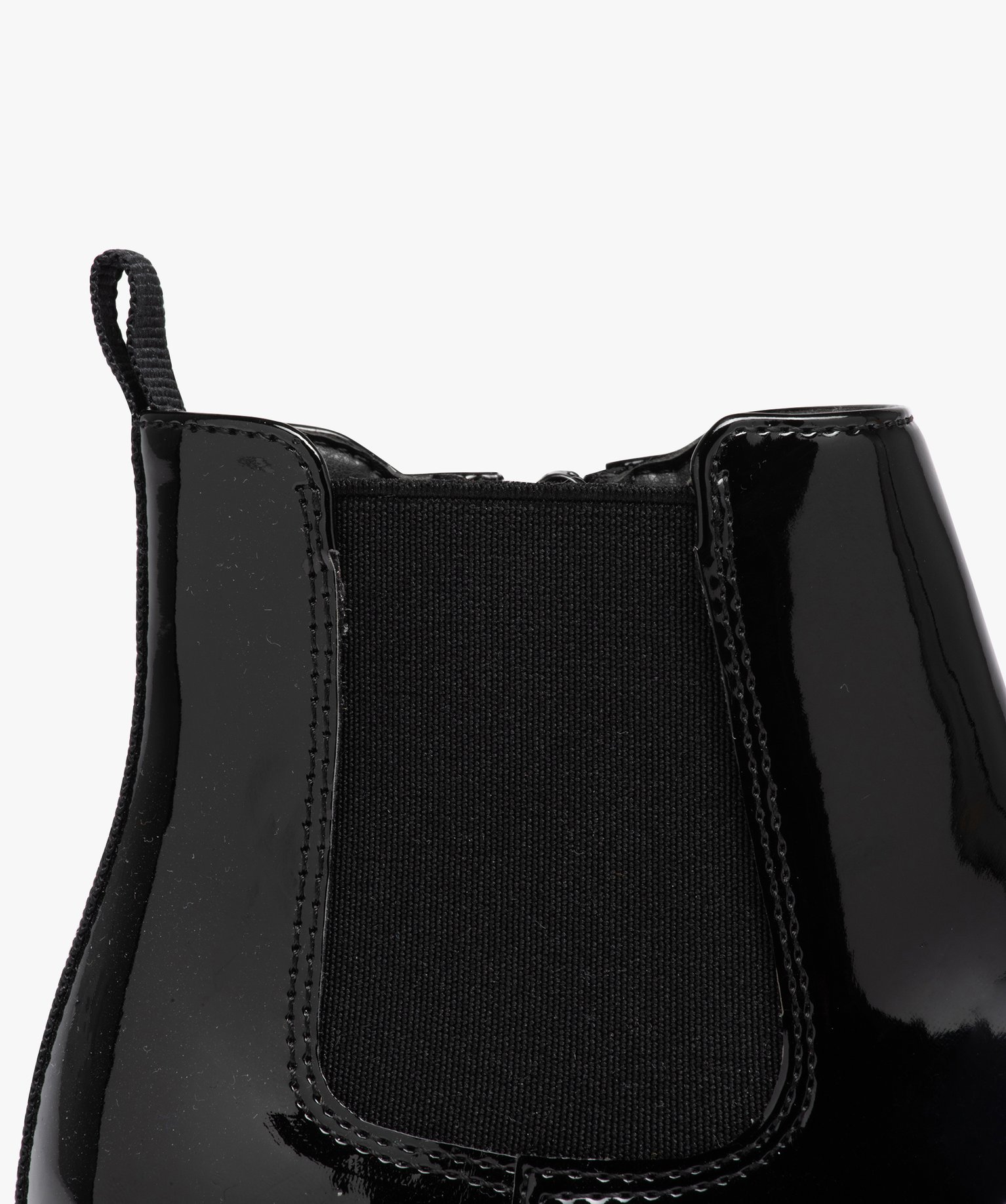 Boots fille unies dessus vernis à semelle crantée noir | GEMO