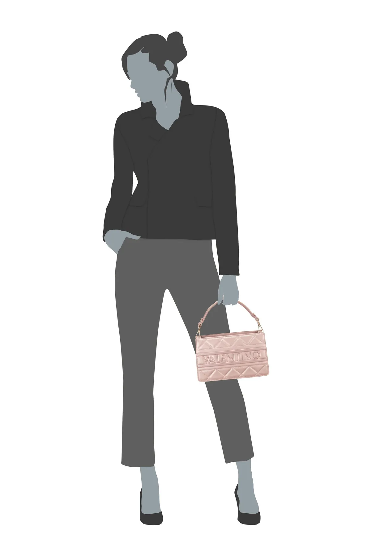 Valentino  Handtasche - Metallisch - Unifarben
