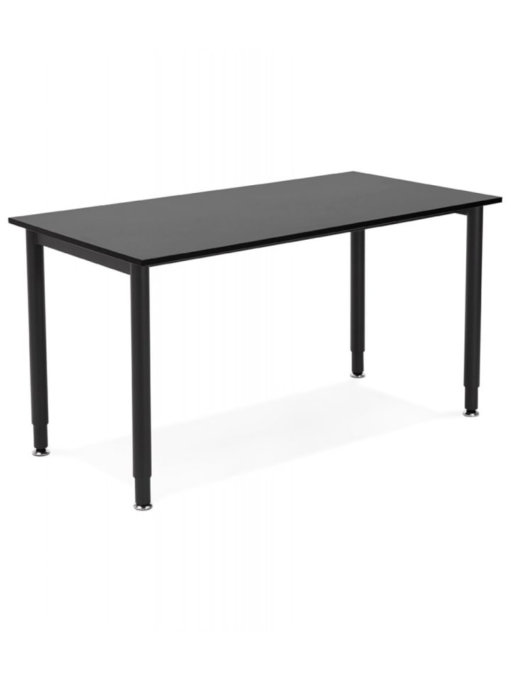 KADIMA DESIGN Schreibtisch FOCUS aus Holz und Metall | Minimalistisches Design in Schwarz günstig kaufen onesize