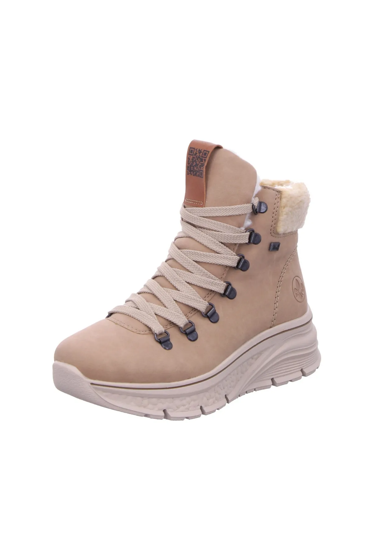 Rieker  Stiefelette - Rosa - Flacher Absatz