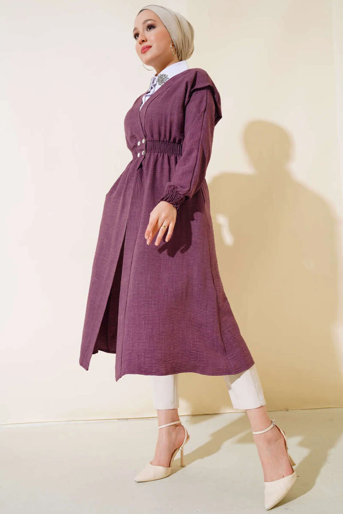 VOLT CLOTHİNG  Cap & Abaya - Lila - Basic
