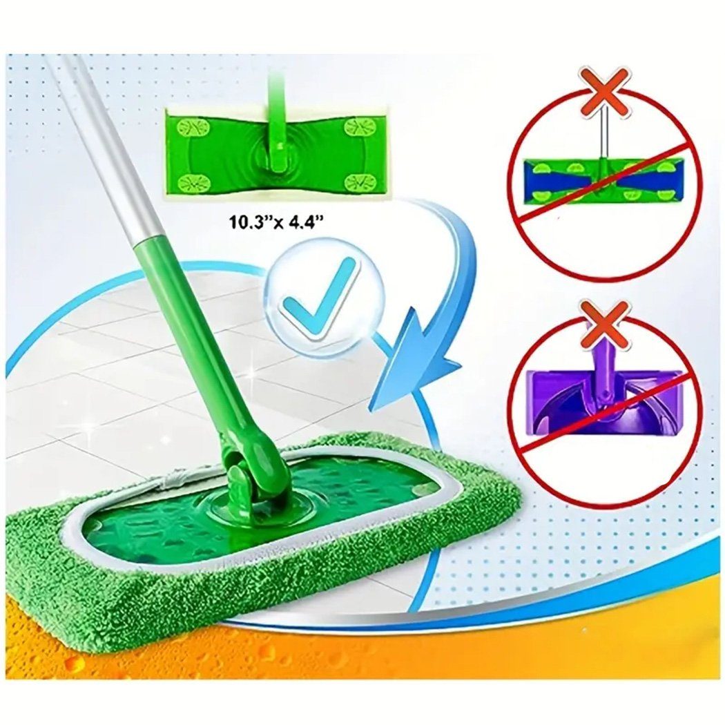 DAYUT Wischmopp 4-teilige Reinigungsmopp-Ersatzpads für eine einfache Reinigung