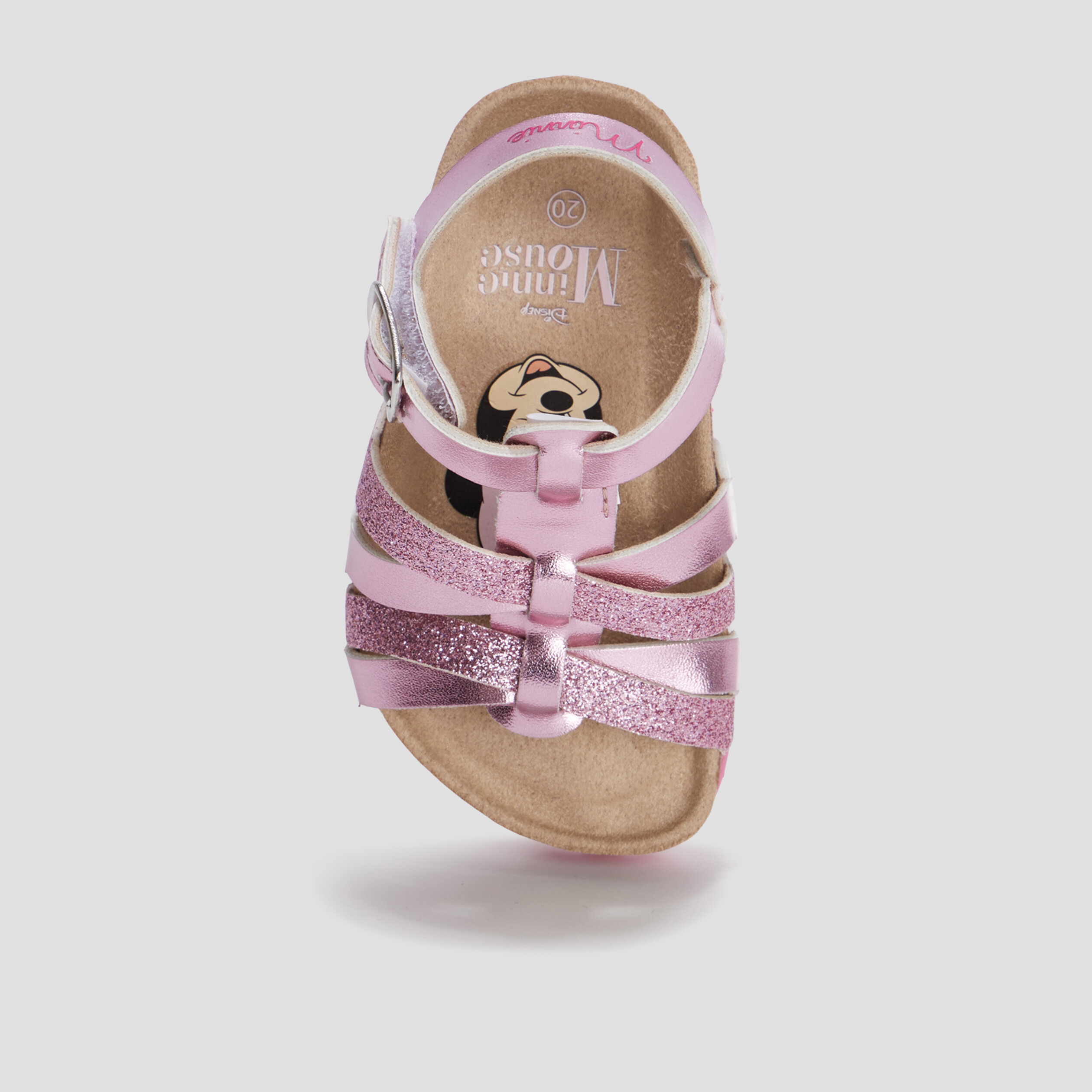 Sandales métallisées Minnie rose bébé fille | La Halle