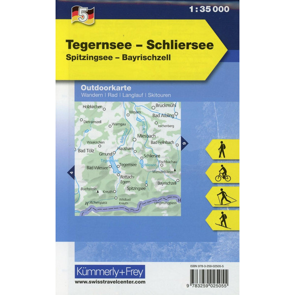KuF Deutschland Outdoorkarte 05. Tegernsee - Schliersee 1 : 35 000 - Wanderkarte