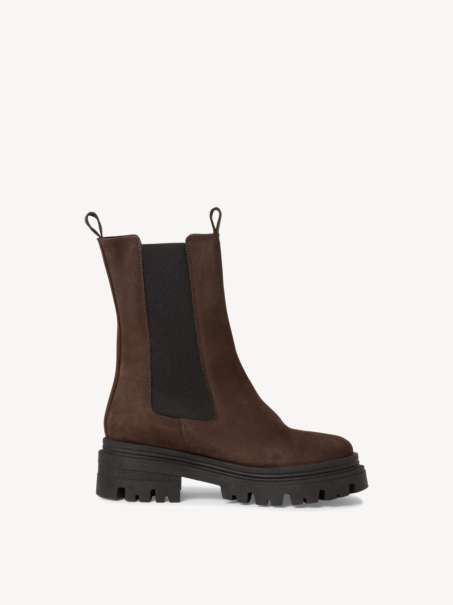 Bottine Chelsea en cuir - marron