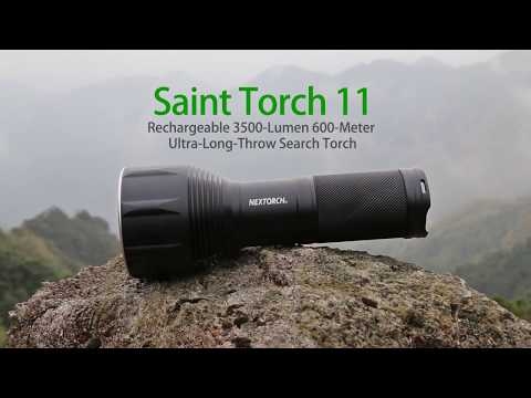 Linterna Nextorch 77NT/ST11 Saint Torch 11, 3500 lúmenes, recargable, 2600 mAh.