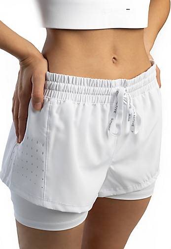 Spyder Frauen, die kurz mit seitlich offener Leggings laufen