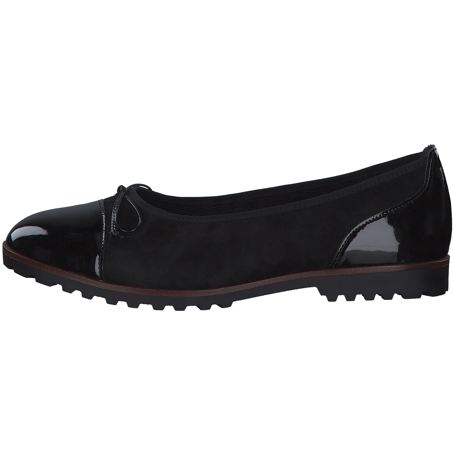 Gabor 94.100, Ballerinas, Damen, schwarz (cognac)