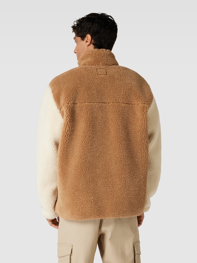 Jacke mit Teddyfell in camel