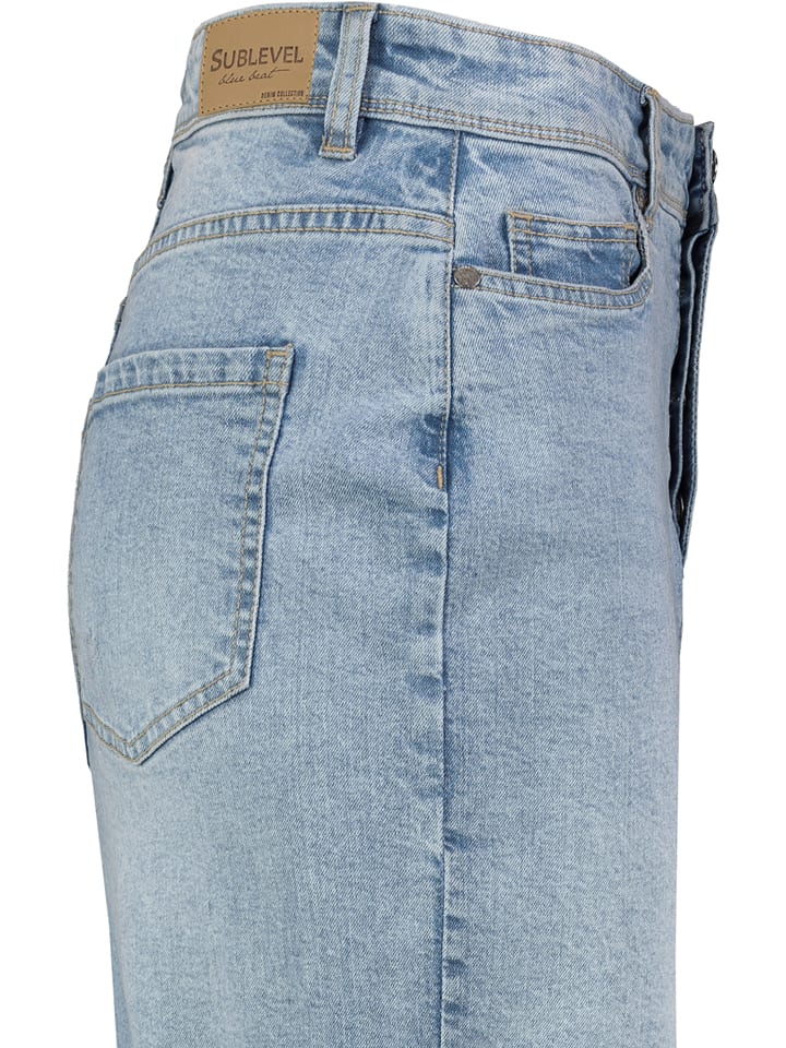 Sublevel Jeansrock in Hellblau günstig kaufen