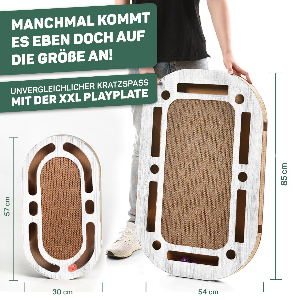 Canadian Cat Company Intelligenzspielzeug Canadian Cat Company Katzenspielplatz PlayPlate weiß