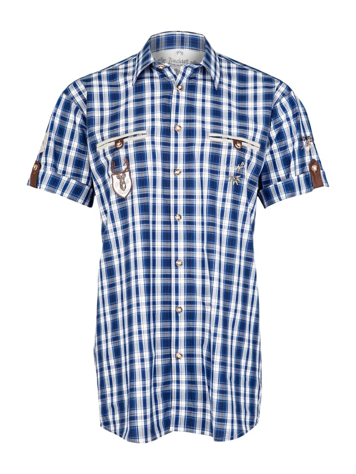 OS-Trachten Trachtenhemd 921002-2917 in blau günstig kaufen