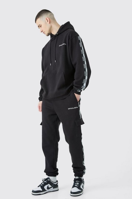 Official Man Cargo-Trainingsanzug mit Kapuze