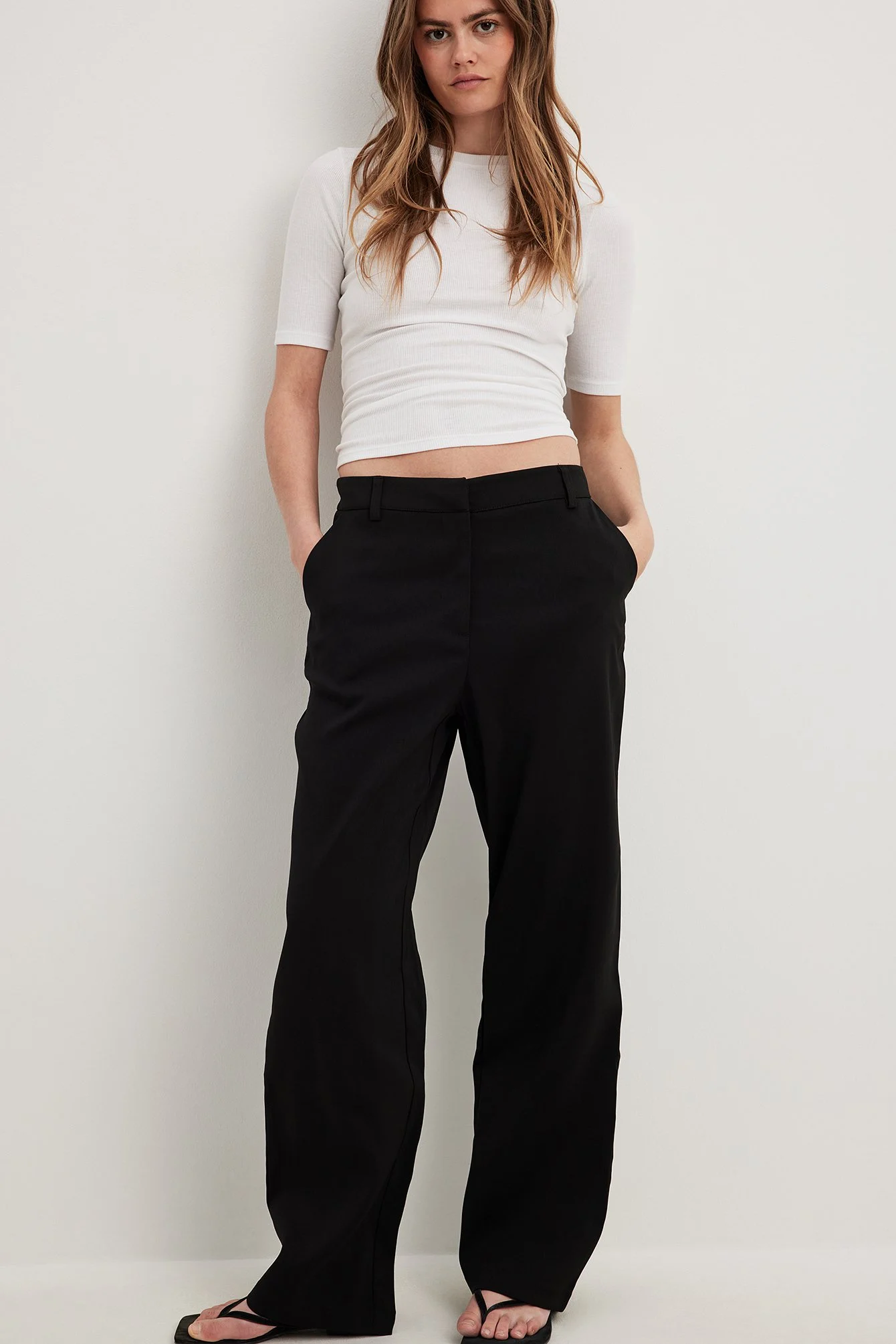 Taillierte Anzughose mit mittelhoher Taille