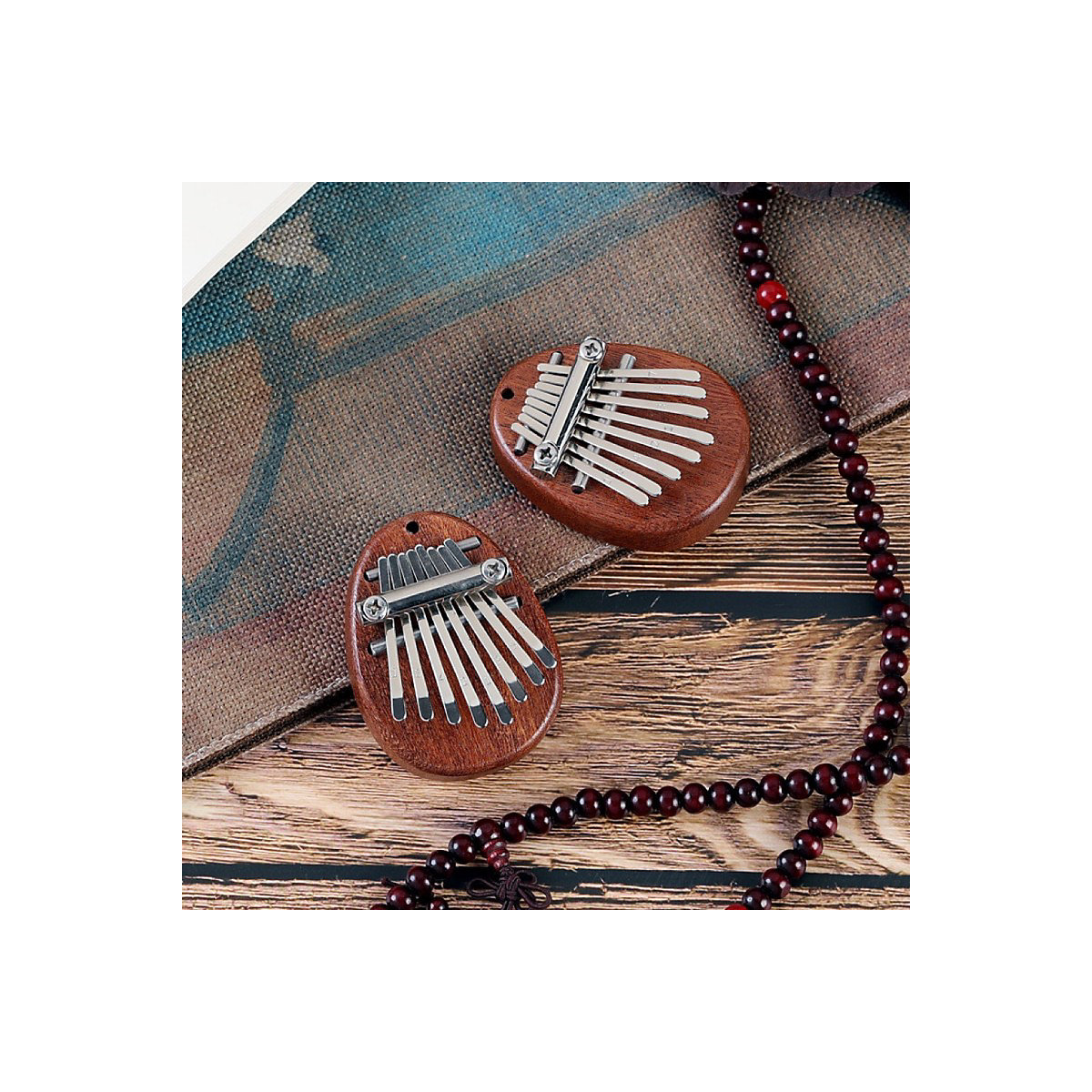 Mini-Daumenklavier Kalimba-Fingerpiano Tragbares Musikinstrument Daumenklavier
