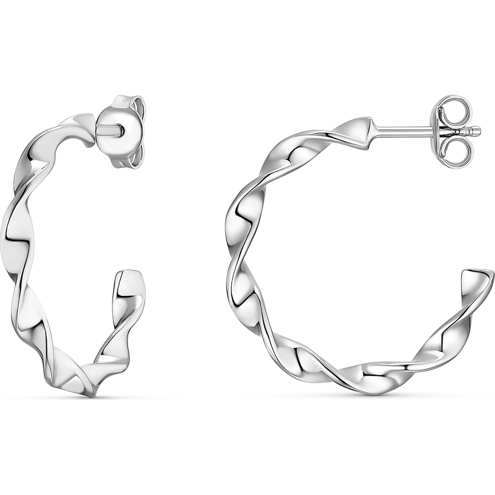 FAVS Créoles 925 Argent Boucles d'oreilles