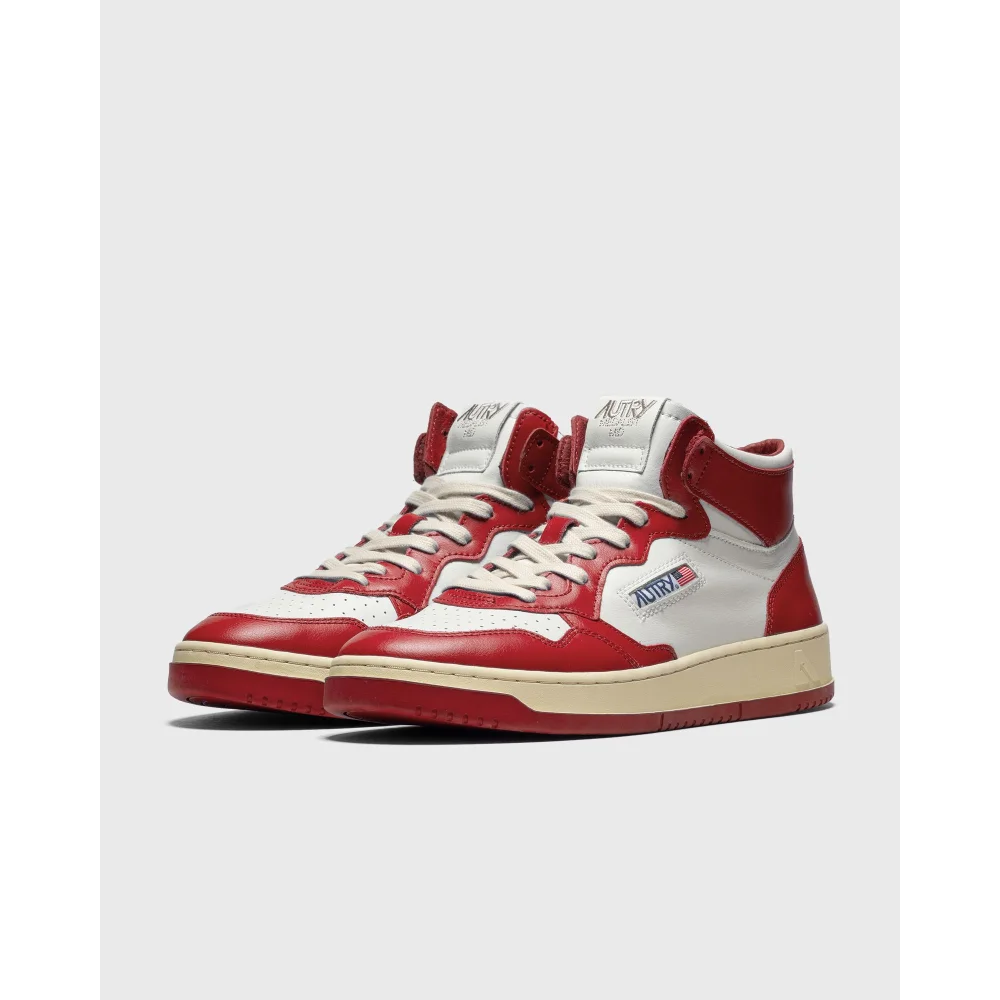 Autry High-Top- mit Brand-Details AUMM WB02 / weiss