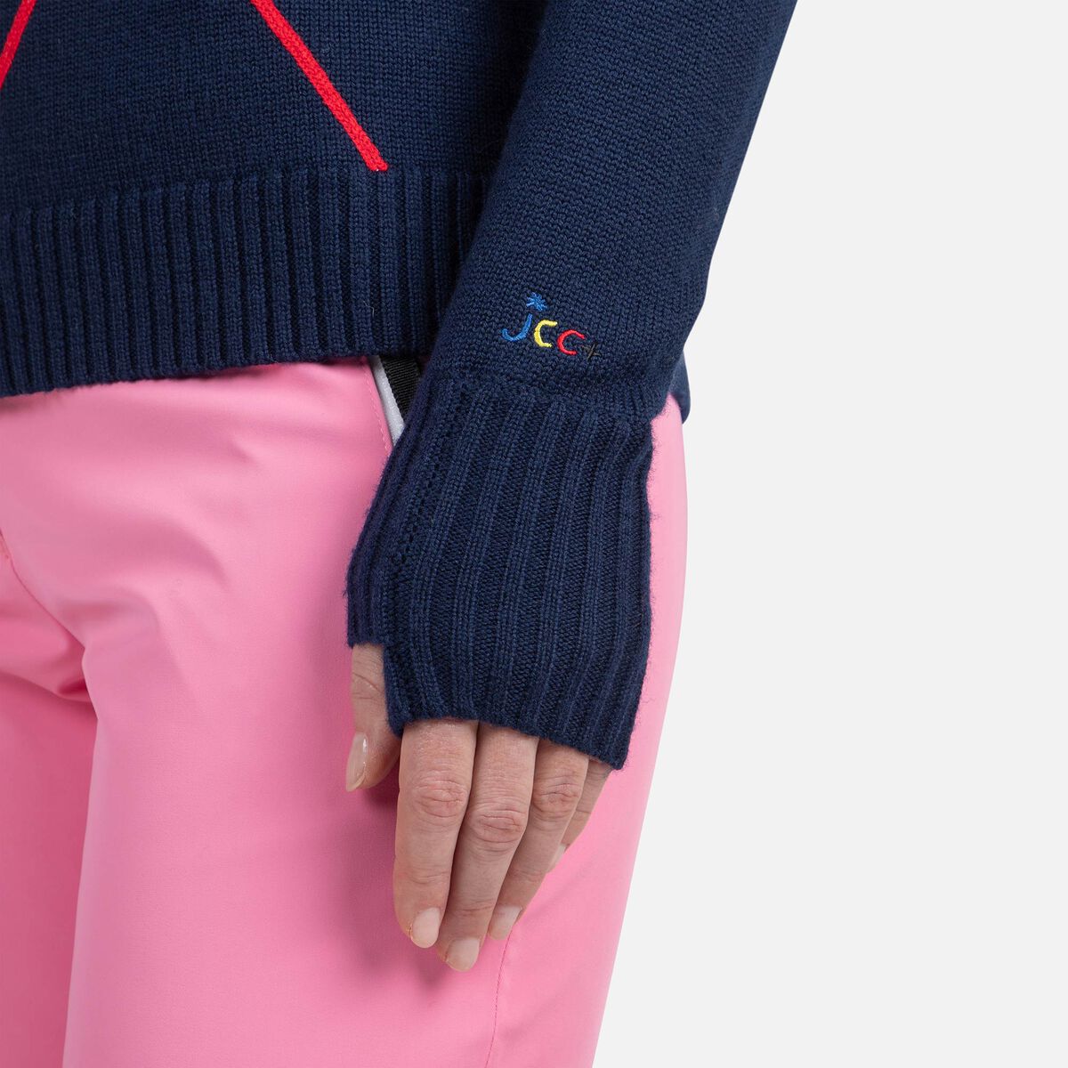 Damenpullover mit halblangem Reißverschluss JCC