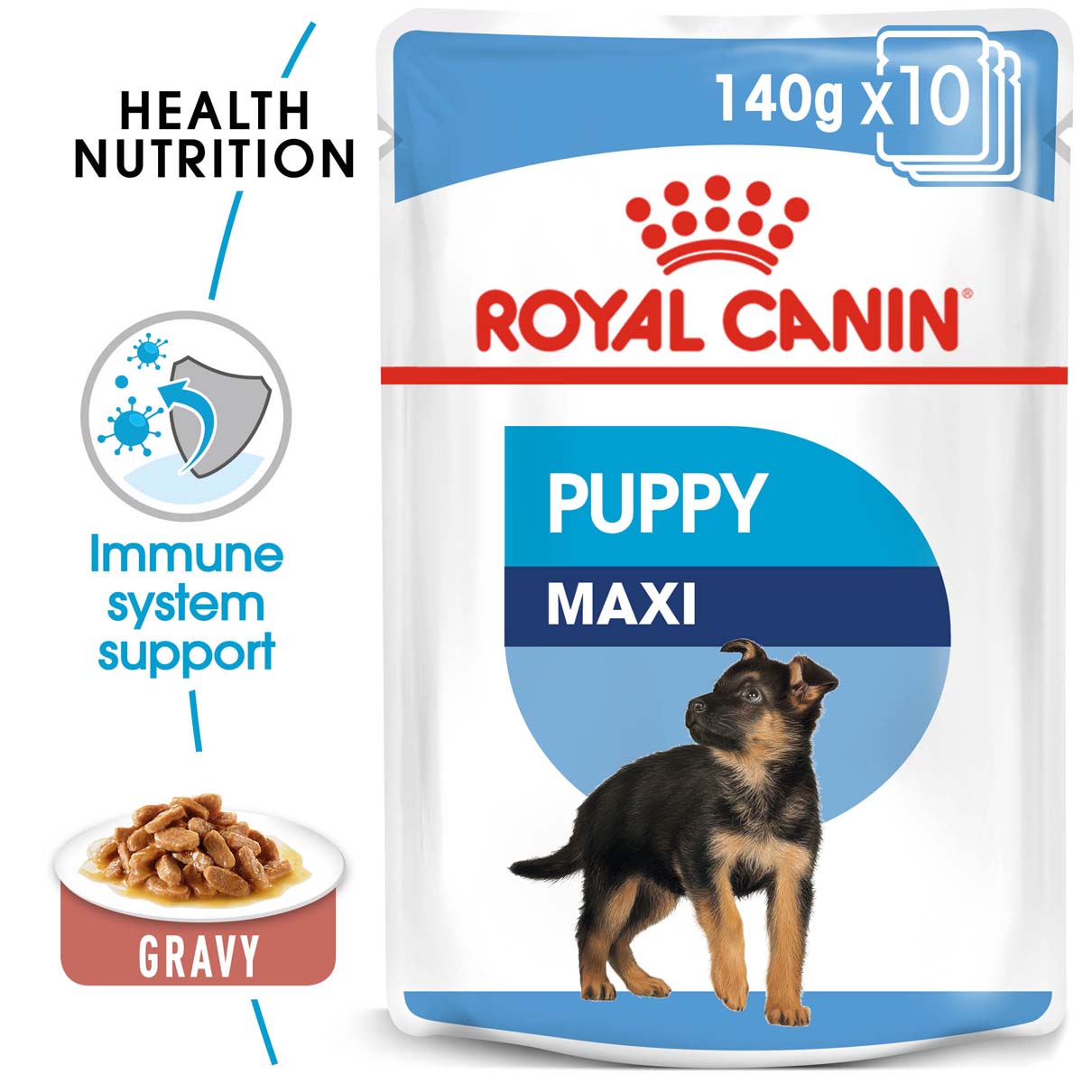 ROYAL CANIN Giant Puppy 3,5kg + Maxi Puppy in Soße 10x140g