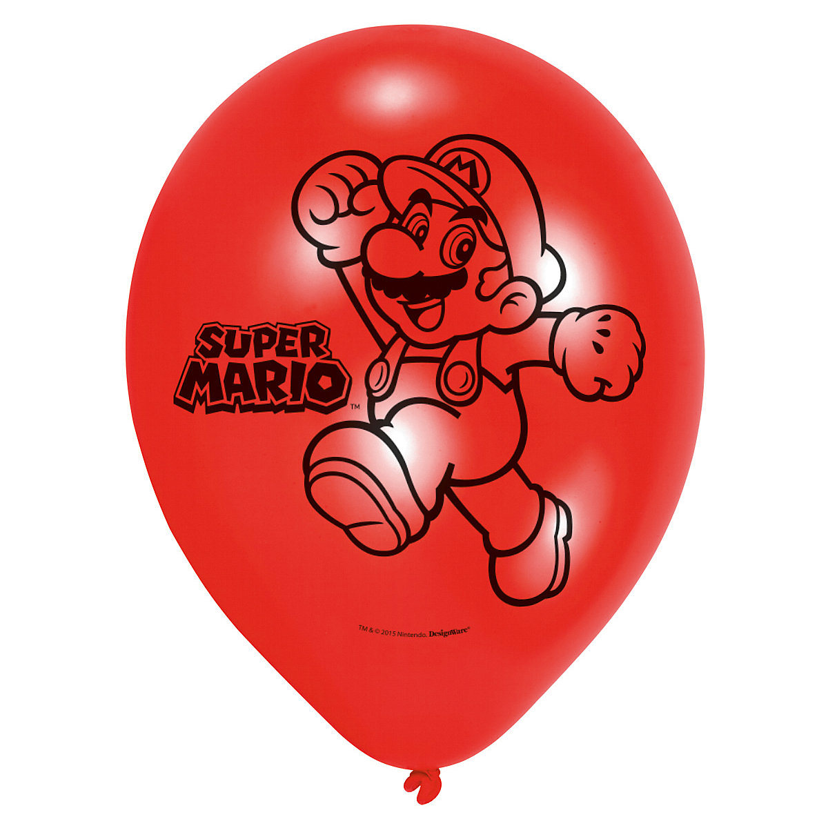 Luftballon Super Mario, 6 Stück
