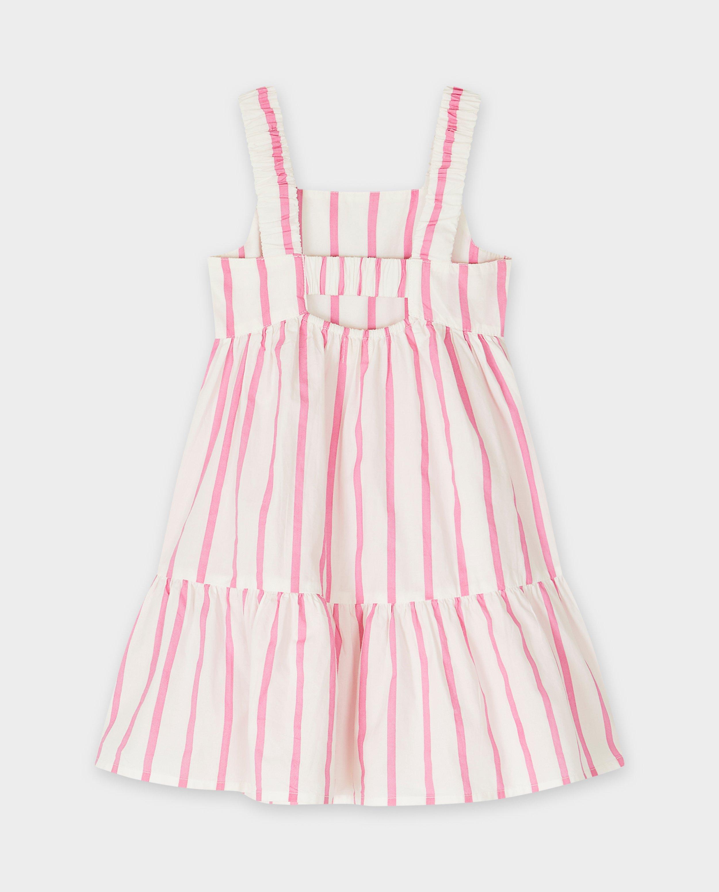 Rochie crem cu dungi albe