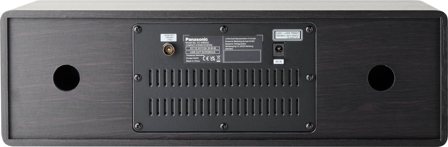 Panasonic DM202 Stereoanlage (Digitalradio (DAB), FM-Tuner, UKW mit RDS, 24 W)