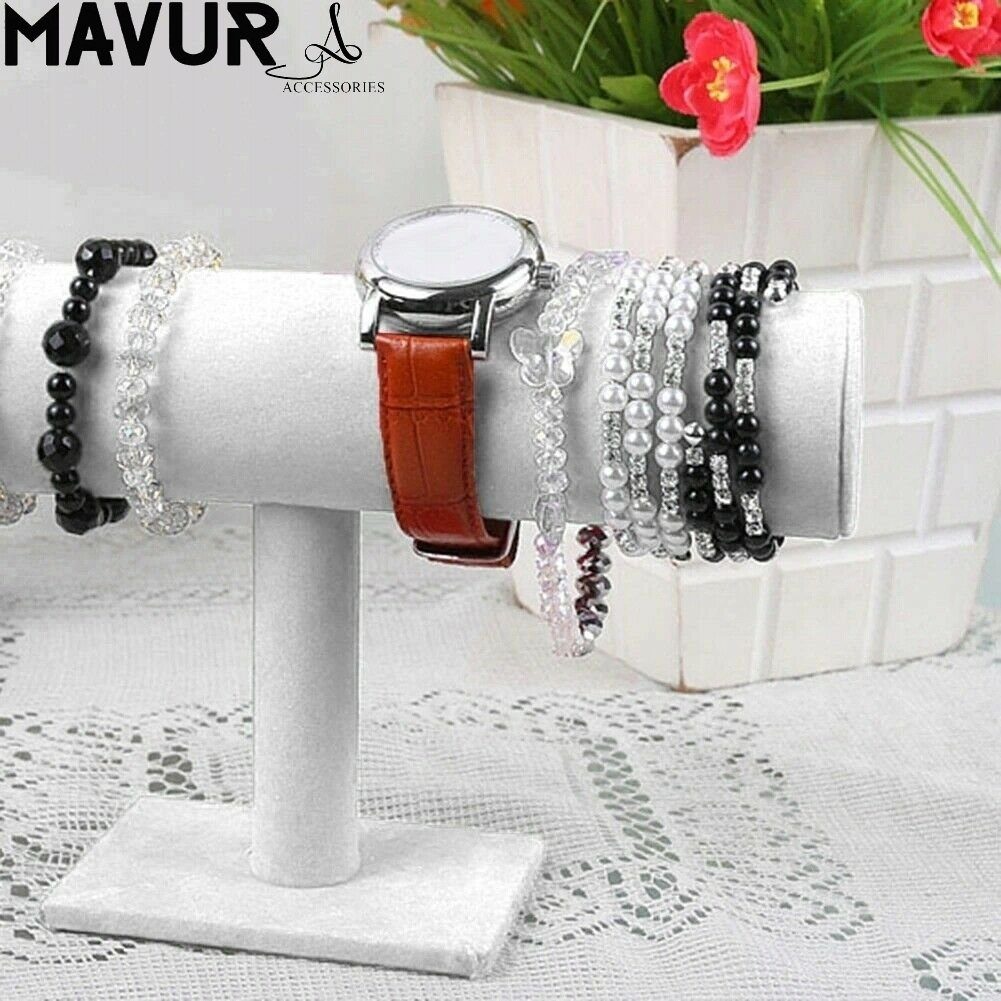 MAVURA Schmuckständer MAVURAccessoires Schmuckständer Armbandständer Uhrenhalter, Uhrenständer Schmuckhalter Armbandhalter Samt Uhren Armband Halter