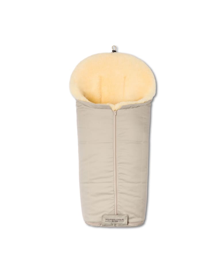 Hofbrucker Lammfell-Fußsack Iglu für Kinderwagen und Buggy in Beige günstig kaufen onesize