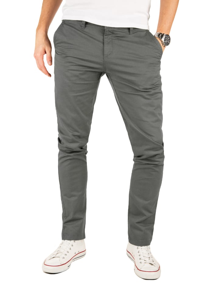 Yazubi Chino Hose Kyle in Anthrazit günstig kaufen