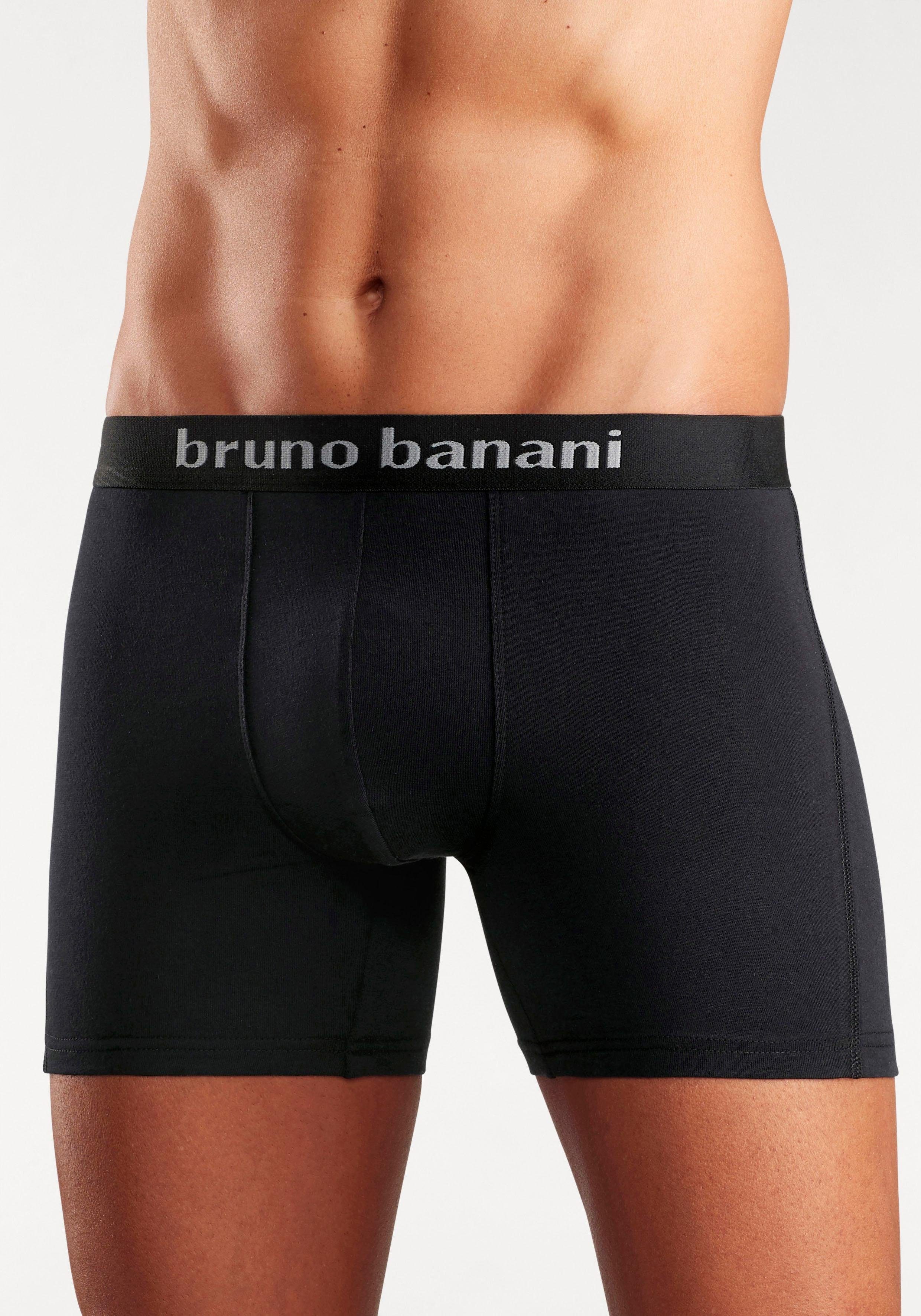 Bruno Banani Langer Boxer (Packung, 4-St) mit auffälligem Logobund