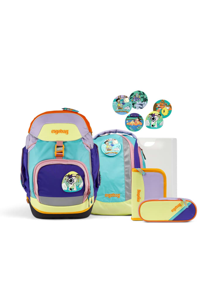 Ergobag Grundschulranzen Pack NaturBärlebnis Lila/Gelb/Blau/Orange günstig kaufen onesize