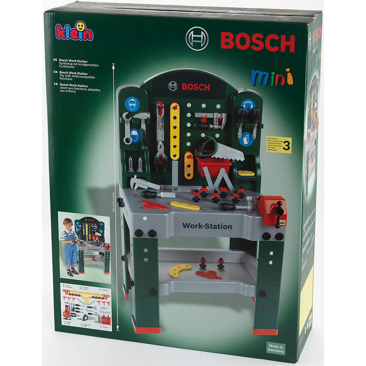 klein BOSCH Große Werkbank, grün