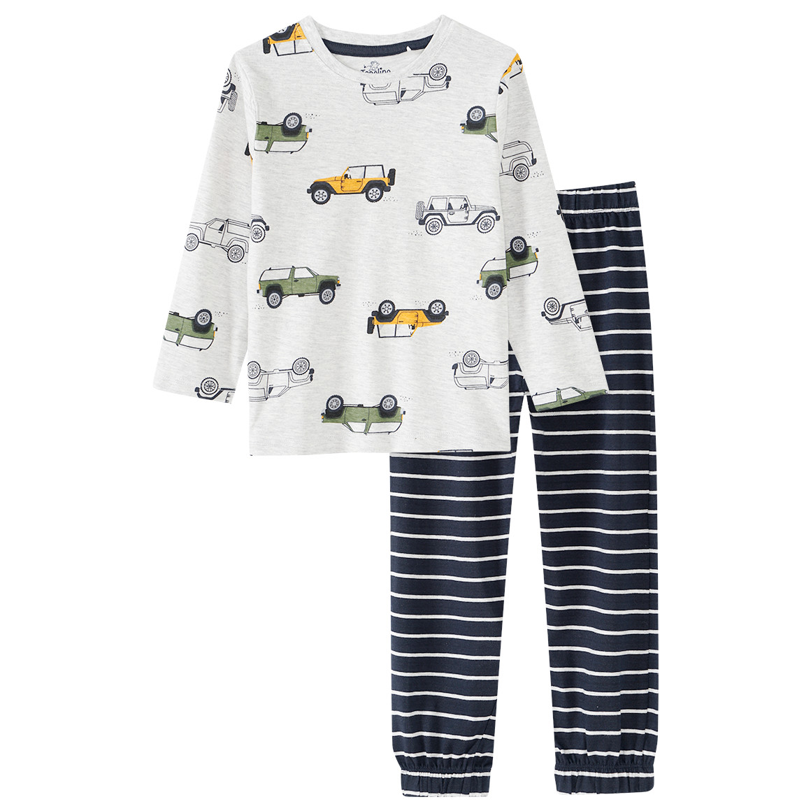Jungen Schlafanzug mit Fahrzeug-Allover