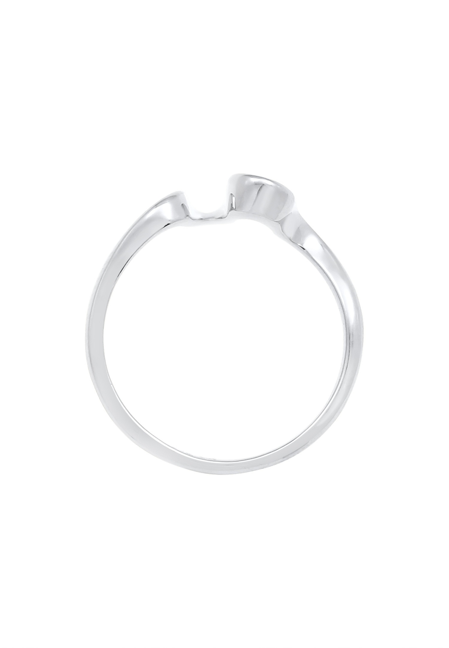 Elli Women's trendy wave look in 925 sterling silver