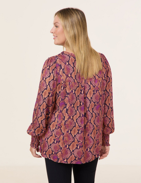 Bluse mit Python-Print
