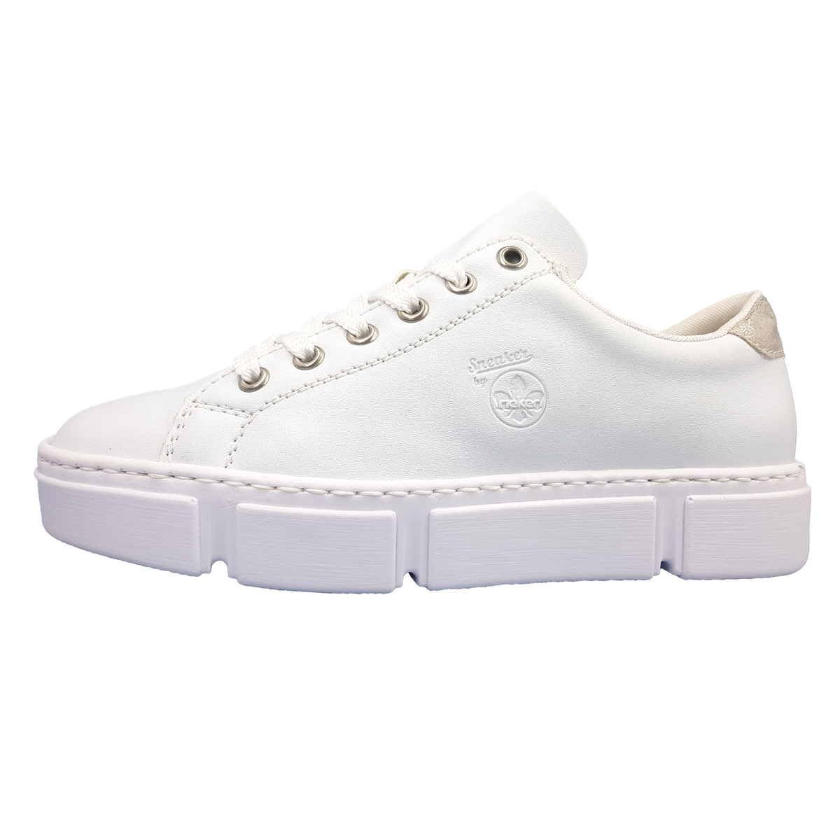 Rieker Aleria N59W1-80 Weiß 80 weiss/fog-silver
