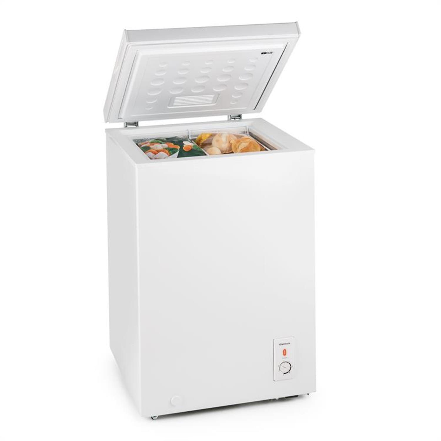 Klarstein Gefrierschrank HEA9-Iceblokk-100 10029353A, 84.5 cm hoch, 54.5 cm breit, Tiefkühlschrank freistehend Gefriertruhe Gefrierschrank groß Kühltruhe