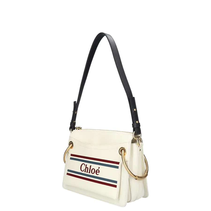 Chloé - Handtasche ROY Kalbsleder - weiß