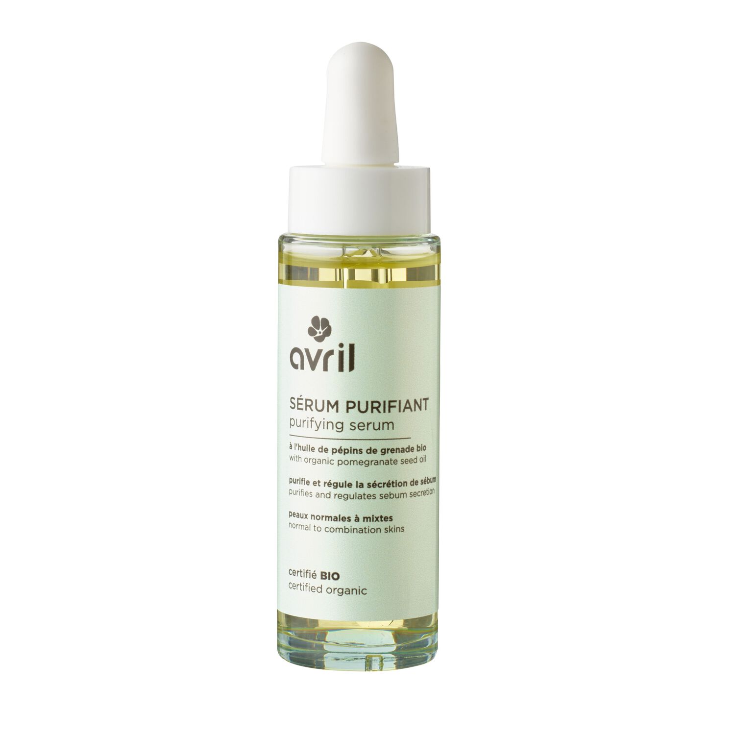 Avril Sérum Visage- Certifié bio Sérum purifiant