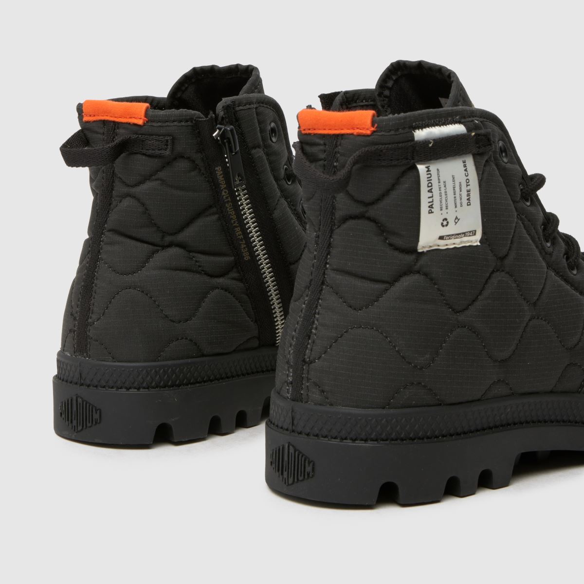 Palladium – Pampa – Svarta, omklädda sneakers