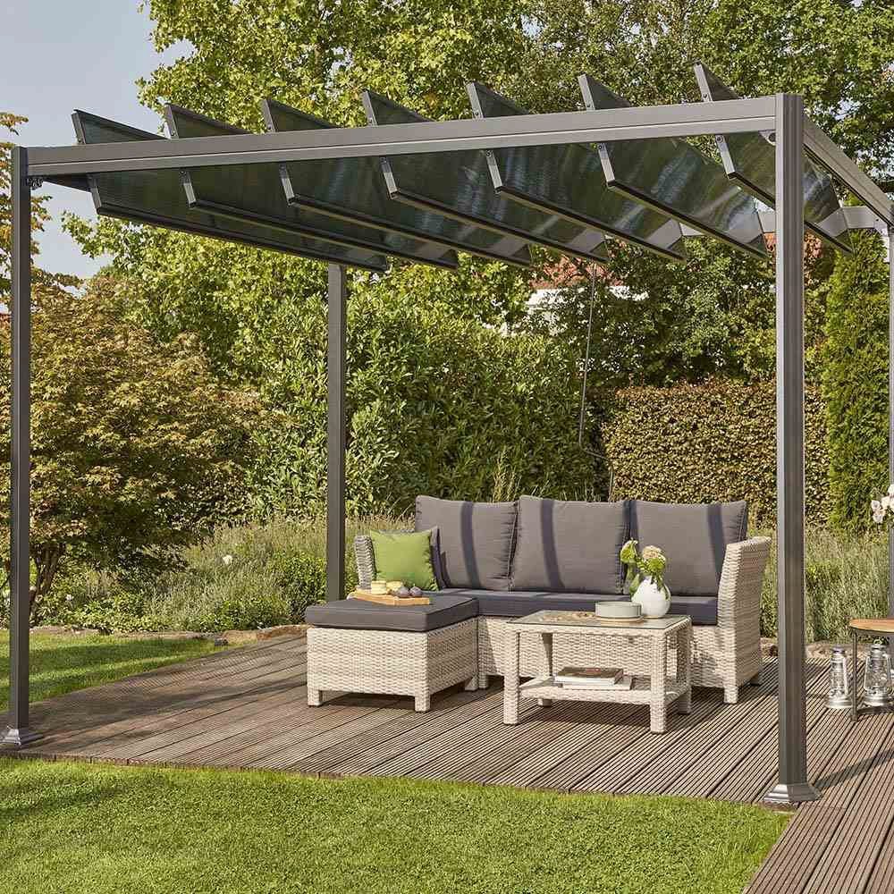 Siena Garden Gartenmöbel-Schutzhülle Siena Garden Florenz Pavillon Aluminium 300x300 cm (1)