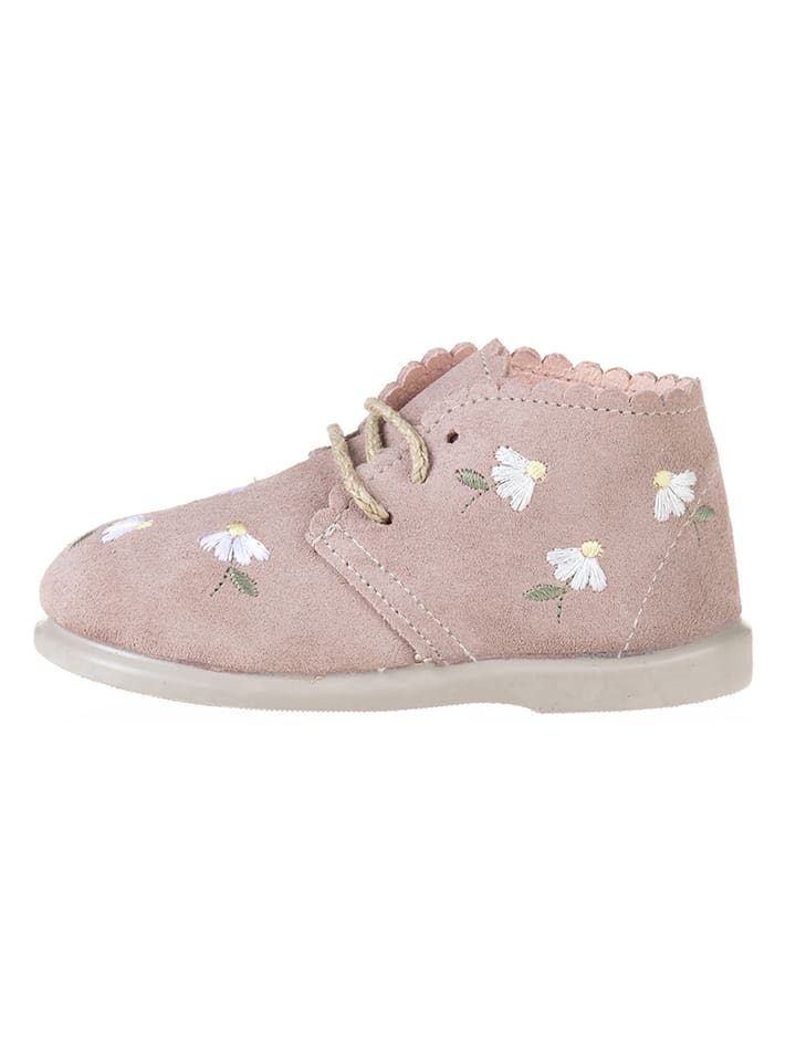 kmins Leder-Schnürschuhe in Rosa günstig kaufen